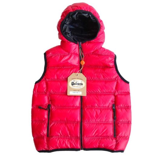 Smanicato gilet piumino bomber trapuntato bambino bambina invernale impermeabile