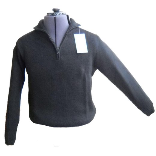 Maglione maglia maglietta uomo invernale zip calda blu nera grigia sportiva - Personalizzabile con il tuo logo