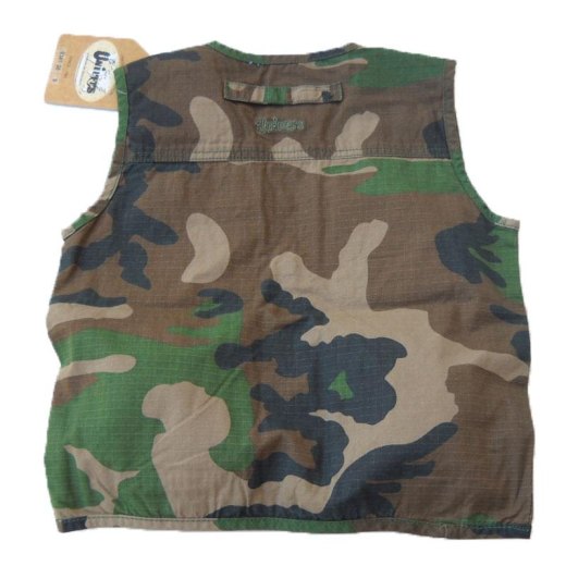 Gilet smanicato giacca giubbino bimbo bambino baby cotone mimetico - Personalizzabile con il tuo logo