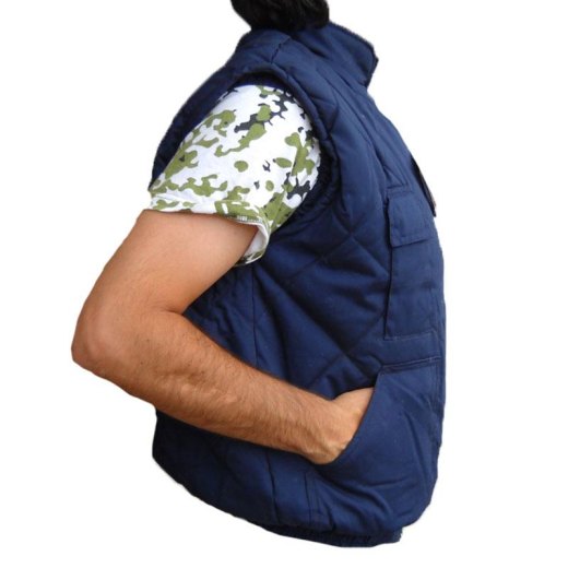 Gilet smanicato trapuntato caccia pesca uomo invernale sport tasche freddo