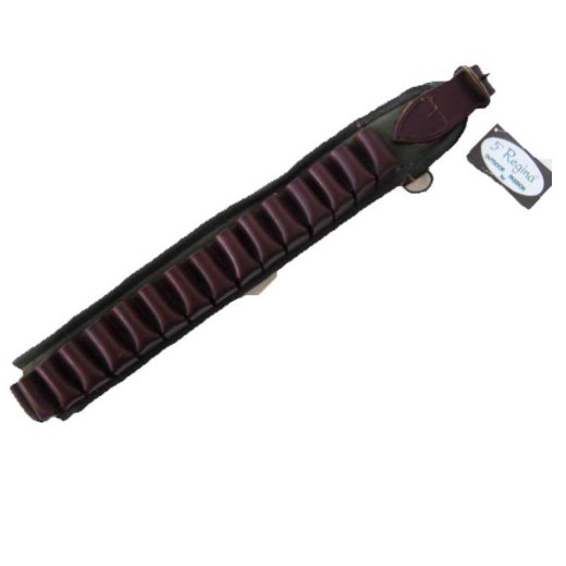 Cartucciera caccia proiettili pelle cordura 30 trenta celle fibbia sport