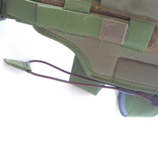 Fondina pistola custodia fodero sgancio rapido verde softair militare tattica