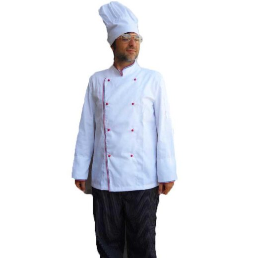 Giacca chef cuoco cucina pizzeria ristorante ristorazione lavoro hotel italia - Personalizzabile con il tuo logo