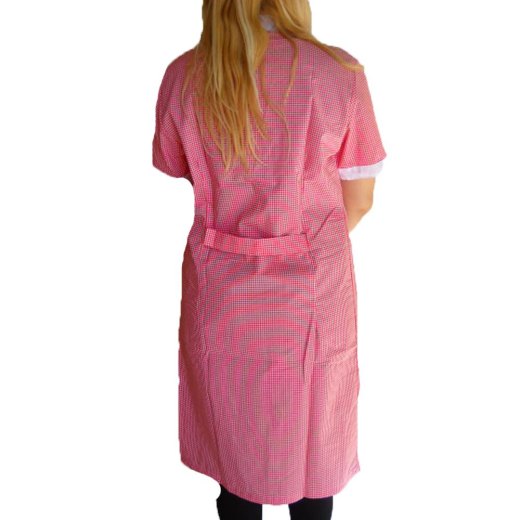 Camice grembiule donna pulizie maestra scuola asilo bottoni cotone laboratorio - Personalizzabile con il tuo logo