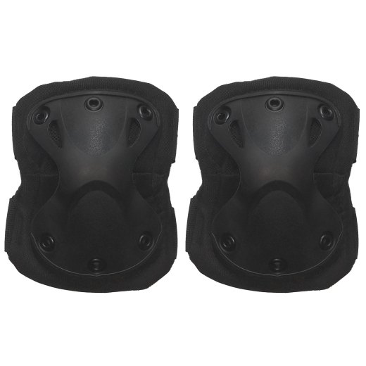 Ginocchiere soft air nero verde mimetico
