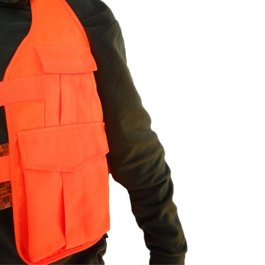 Trisacca caccia al cinghiale gilet alta visibilita arancio caccia sport