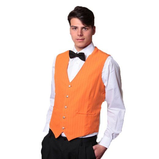 Gilet uomo lavoro cameriere bar barista sala ristorante gessato barman hotel - Personalizzabile con il tuo logo