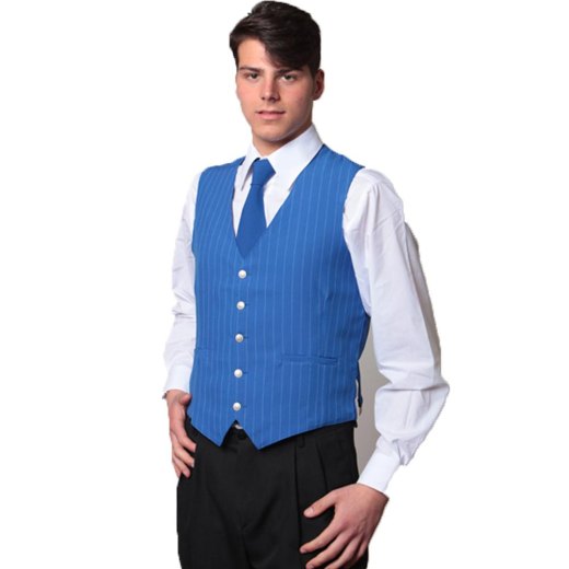 Gilet uomo lavoro cameriere bar barista sala ristorante gessato barman hotel - Personalizzabile con il tuo logo