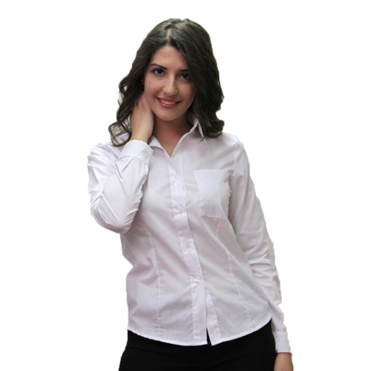 Camicia blusa da donna lavoro alberghiero hotel cotone manica lunga - Personalizzabile con il tuo logo