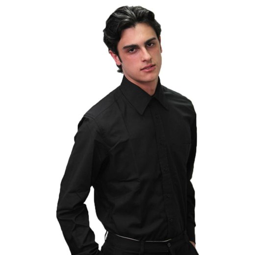 Camicia a manica lunga con taschino Resistente e professionale ideale come abbigliamento da lavoro, divisa da ristorazione e divise aziendali