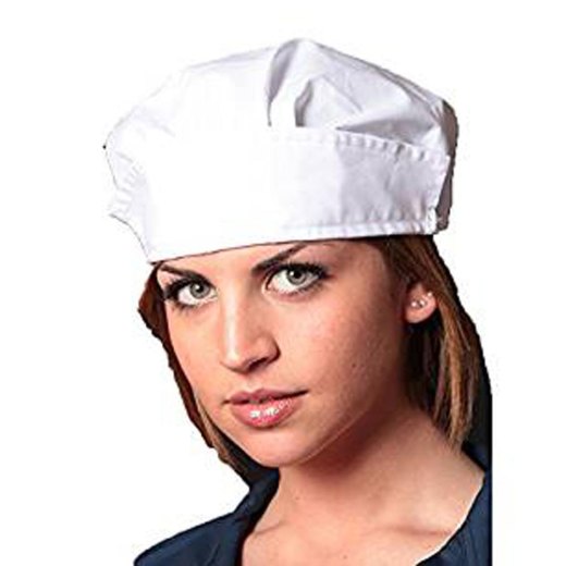 Cuffia lavoro cappellino cotone operaia cucina alimentari igiene protezione - Personalizzabile con il tuo logo