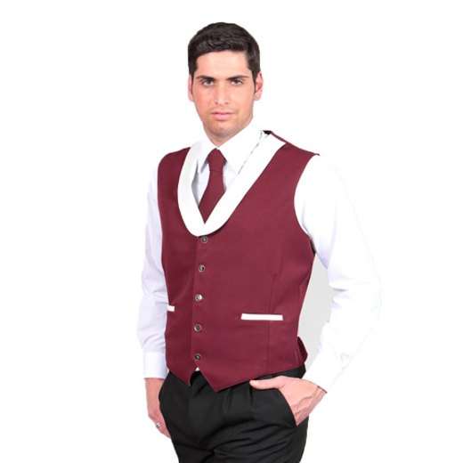 Gilet sciallato uomo ristorante bar cucina pub ostello agriturismo hotel - Personalizzabile con il tuo logo