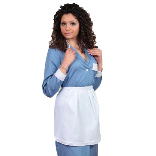 Grembiule cameriera pulizie lavoro impresa casa inserviente domestica classico - Personalizzabile con il tuo logo