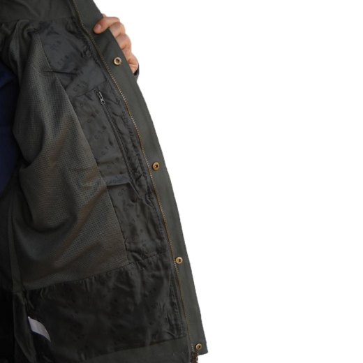 Giacca caccia canvas antistrappo impermeabile uomo antipioggia cappuccio