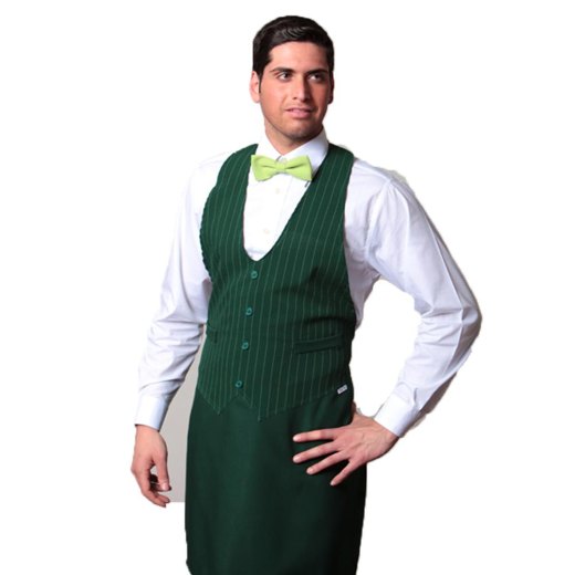 Grembiule pettorina divisa cucina ristorante gilet uomo sala pizzeria bar chef - Personalizzabile con il tuo logo