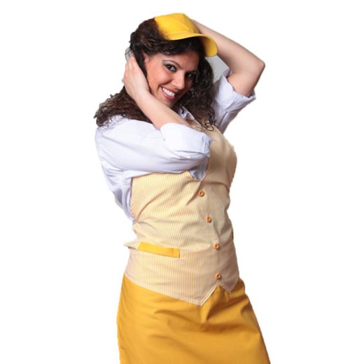 Grembiule paravanti gilet salumiere macellaio alimentari lavoro supermercato bar - Personalizzabile con il tuo logo