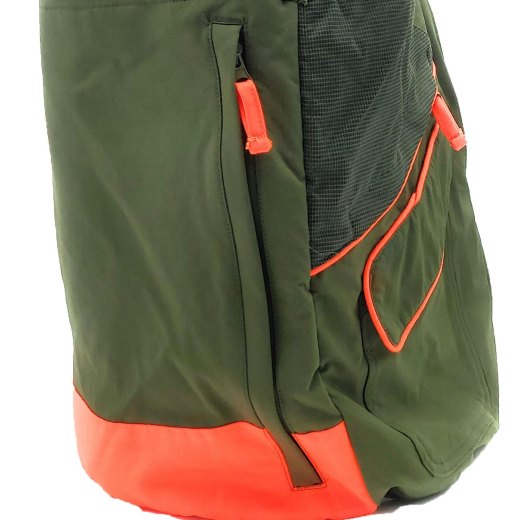 Gilet caccia verde elastico tasche impermeabile cappuccio sicurezza uomo - Personalizzabile con il tuo logo