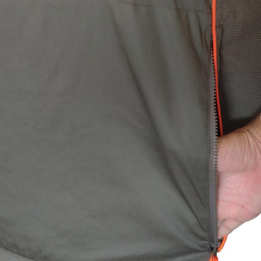 Gilet smanicato caccia verde cerniera cacciatora uomo abbigliamento tecnico - Personalizzabile con il tuo logo