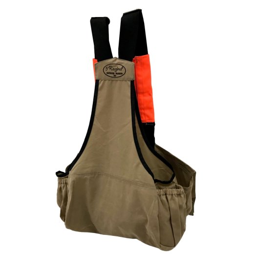 Trisacca arancio portabottiglia caccia tasche resistente abrasioni carniere - Personalizzabile con il tuo logo