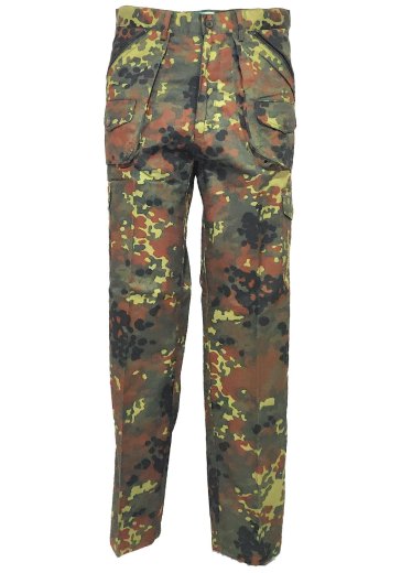 Pantalone foderato in flanella modello tedesco flecktarn