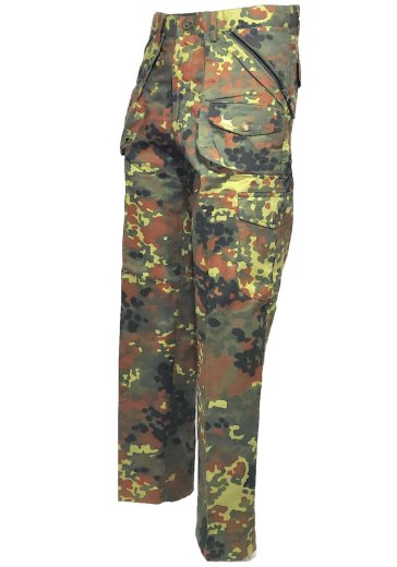 Pantalone foderato in flanella modello tedesco flecktarn