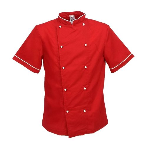 Giacca cuoco chef lavoro cucina ristorante estiva mezze maniche alimentari - Personalizzabile con il tuo logo