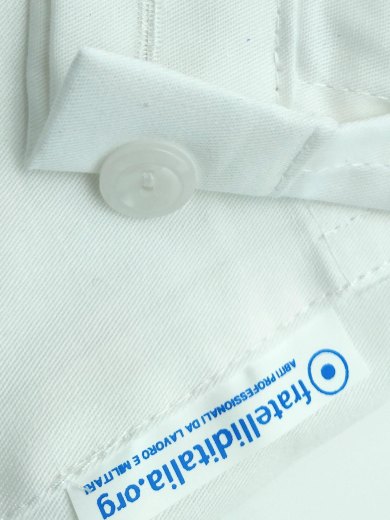 Camice donna bianco puro cotone laboratorio farmacista erboristeria veterinario - Personalizzabile con il tuo logo