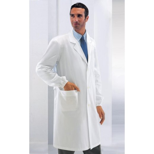 Camice Grembiule uomo misto cotone farmacista magazziniere lavoro bianco blu nero verde azzurro - Personalizzabile