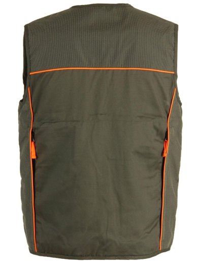 Gilet smanicato caccia verde cerniera cacciatora uomo abbigliamento tecnico - Personalizzabile con il tuo logo