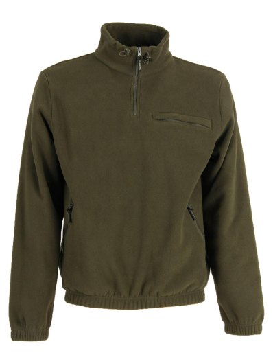 Maglia maglione in pile caccia uomo bosco verde neve sportivo caldo tasche - Personalizzabile con il tuo logo