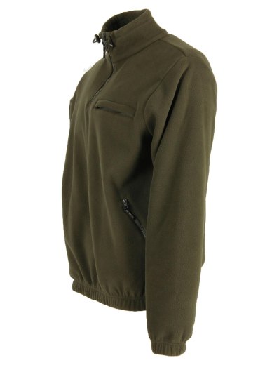 Maglia maglione in pile caccia uomo bosco verde neve sportivo caldo tasche - Personalizzabile con il tuo logo