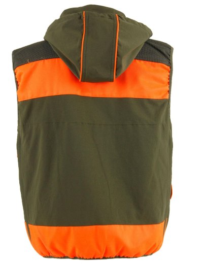 Gilet multi tasche con caldo pile ampio carniere Bordini alta visibilita' - Personalizzabile con il tuo logo