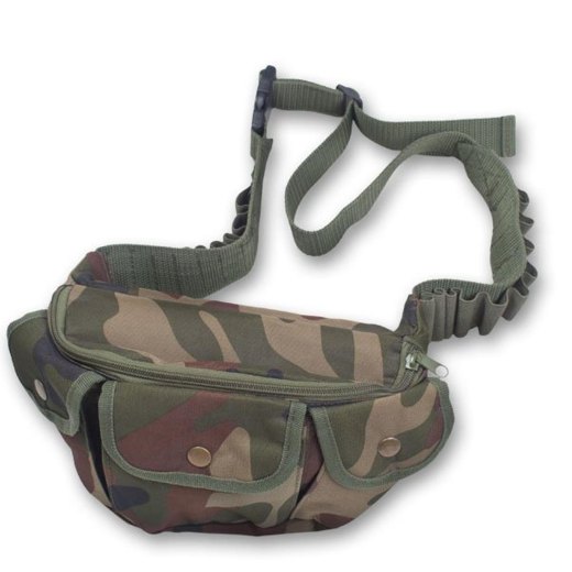 Marsupio caccia cartuccera tasca nylon sgancio rapido regolabile borsetta bosco