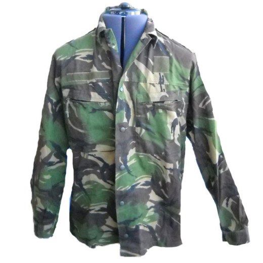 Camicia uomo invernale olandese mimetica militare pesante bottoni cotone canvas