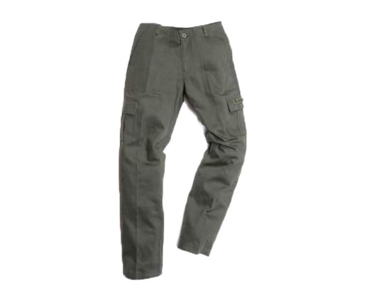 Pantalone pantaloni calzoni uomo militari satin verde woodland stone washed