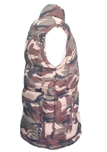 Gilet imbottito caccia mimetico smanicato montagna neve militare foderato - Personalizzabile con il tuo logo