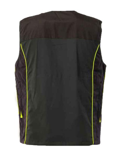 Gilet smanicato cotone tessuto tecnico impermeabile carniere richiudibile caccia - Personalizzabile con il tuo logo