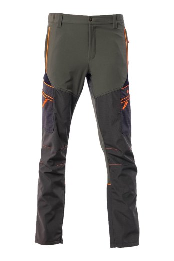 Pantalone pantaloni antistrappo elasticizzato teflon rinforzi caccia moto pesca