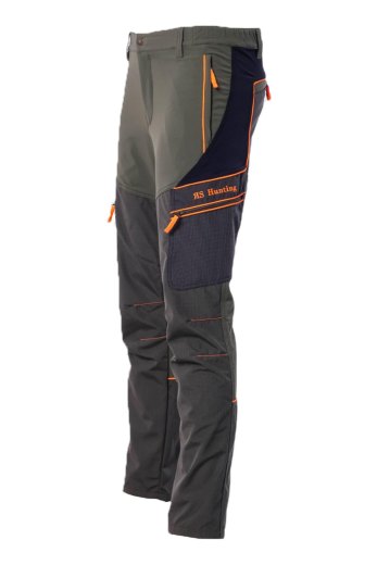 Pantalone pantaloni antistrappo elasticizzato teflon rinforzi caccia moto pesca