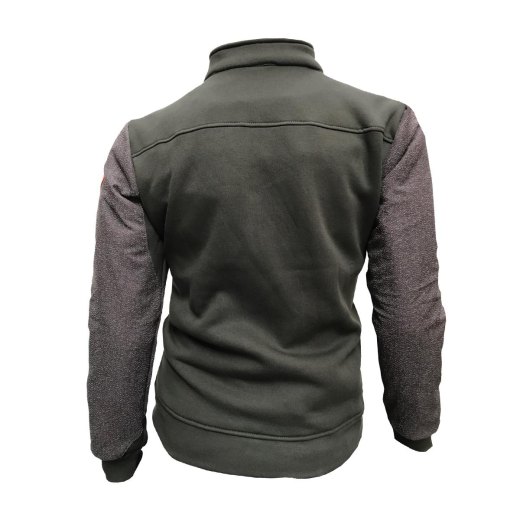 Felpa maglione kevlar caccia elastica zip antistrappo antispino made in Italy