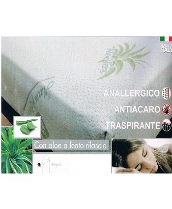 Marta Marzotto Coprimaterasso Aloe Vera antiacaro Anallergico Traspirante antiacaro anallergico