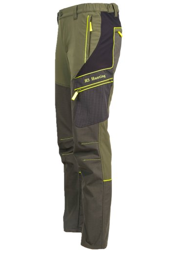 Pantalone in cotone elasticizzato fluo teflon caccia abbigliamento tecnico uomo