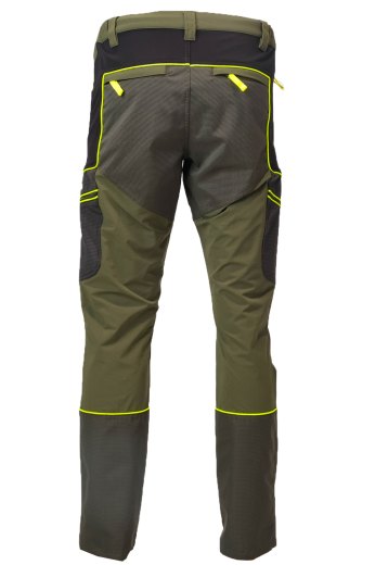 Pantalone in cotone elasticizzato fluo teflon caccia abbigliamento tecnico uomo