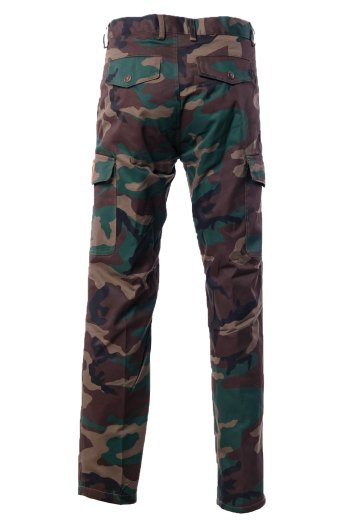 Pantalone uomo 6 tasche uso sportivo pesca caccia fodera di flanella verde mimetico dalla 46 alla 60