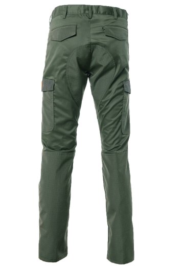 Pantalone uomo caccia in tessuto polycotone con rivestimento in tessuto tecnico verde antistrappo dalla 46 alla 60