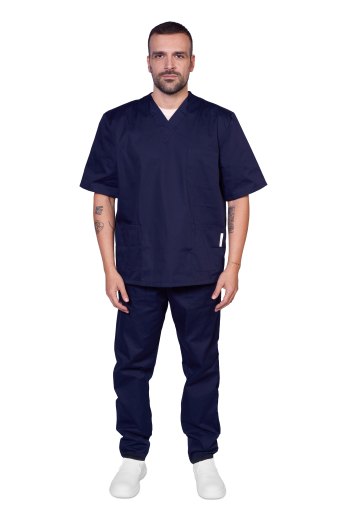 Completo divisa ospedaliera infermiere sanitario clinica vari colori cotone - Personalizzabile con il tuo logo