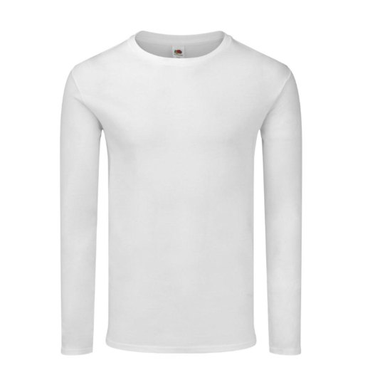T-Shirt manica lunga uomo girocollo 100% cotone  vari colori da S a 3 XL STAMPA DIRETTA su tessuto o dtf