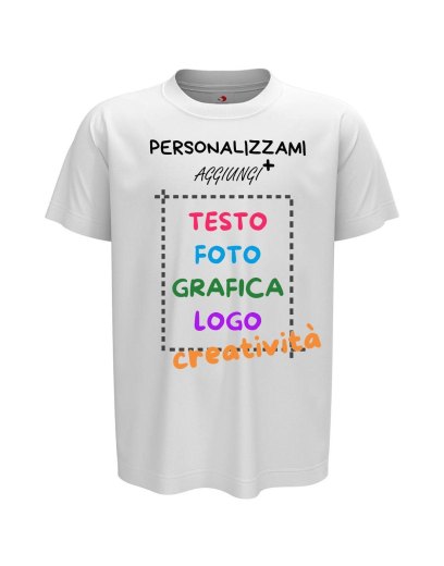10x T-Shirt manica bambino girocollo cotone pettinato 155 gr vari colori da 1 a 13 anni - PERSONALIZZA CON IL TUO LOGO