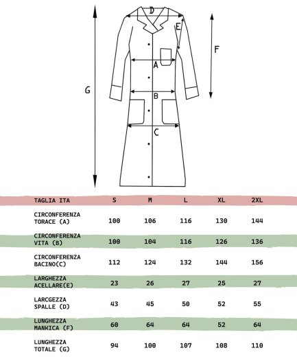 Camice vestaglia casacca maestra salumeria scuola cotone supermercato asilo - Personalizzabile con il tuo logo