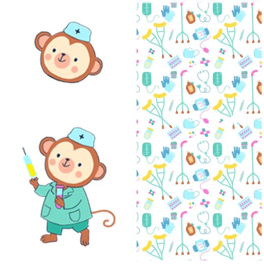 Camice uomo pediatra clownterapy veterinario bambini abbigliamento pediatrico